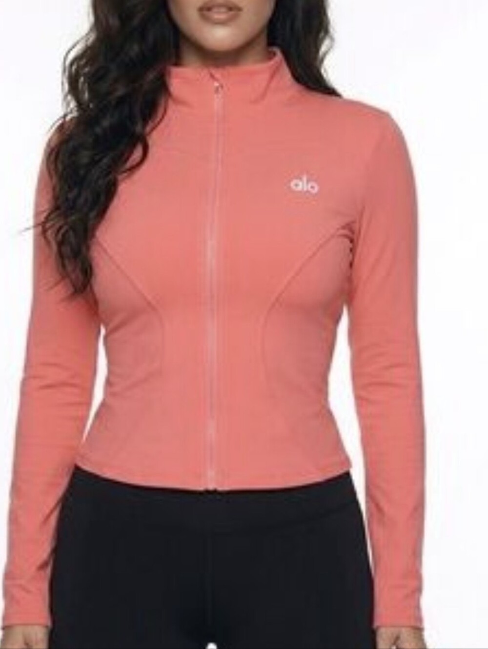NWT ALO Yoga Coral Zip-Front Utility Jacket Size Small